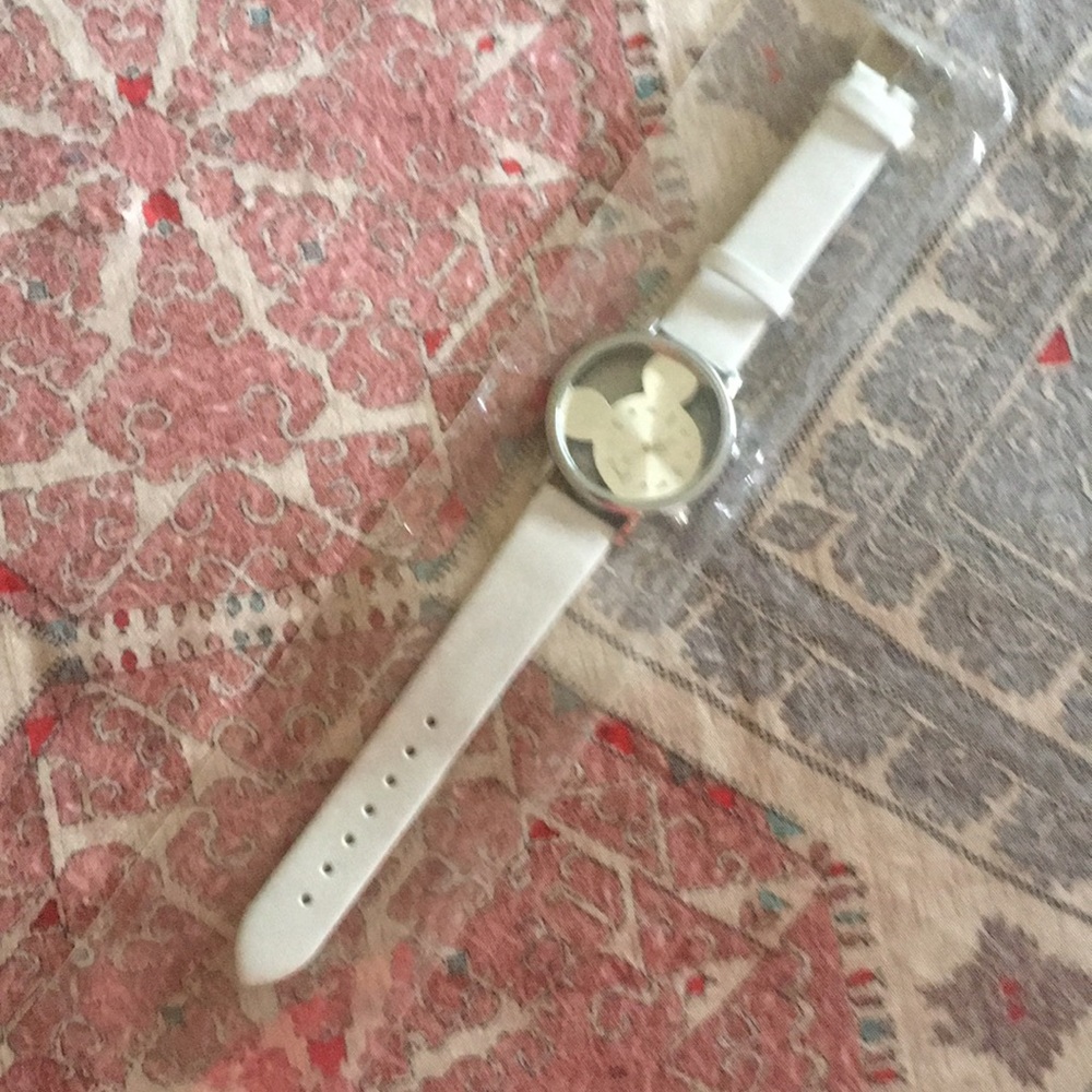 Mickey leather band watch